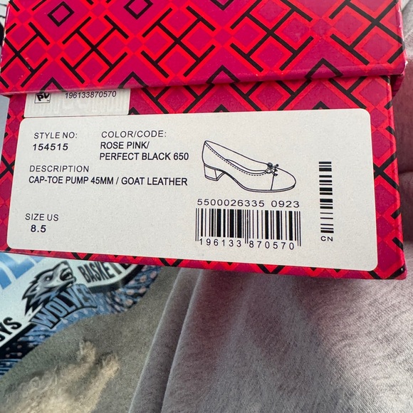 Tory Burch Black and Cream Heels - Picture 3 of 3